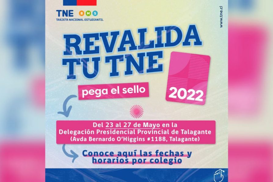 Desde el 23 al 27 de mayo: ¡Revalida tu TNE!