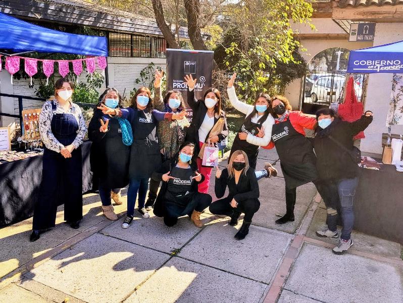 Feria de Emprendedoras Prodemu Talagante se instala en la delegación provincial