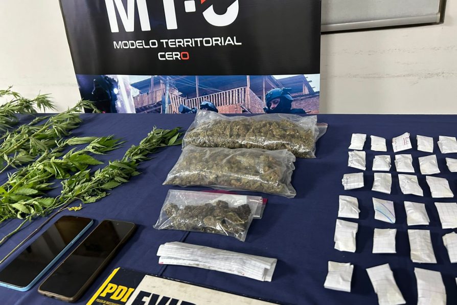 PDI realiza procedimientos por droga en Peñaflor y deja tres detenidos