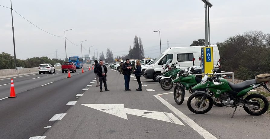 Operativo de fiscalización en Ruta 78 deja 60infracciones y un detenido en Padre Hurtado